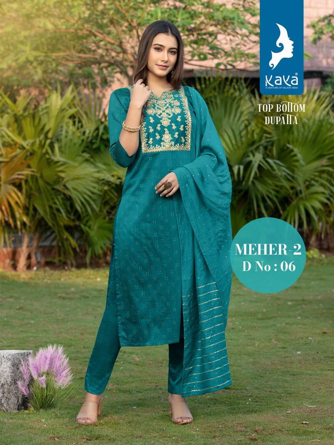 Meher 2 By Kaya Readymade Designer Salwar Suits Catalog